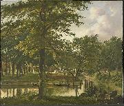 Wybrand Hendriks Gezicht op de Nieuwe Gracht te Haarlem ter hoogte van het Bolwerk USA oil painting artist